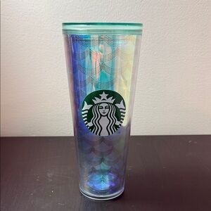 Starbucks Iridescent Travel Tumbler with Green Lid